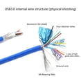 thumbnail image 6 of USB3.0 Male to Female Extension Cable with Screw Lock Panel Mount 5Gbps for PC, 6 of 13