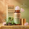 thumbnail image 5 of Rose Quartz Castor Oil Roller, 100% Cold Pressed Moisturizing Oil with Rose Quartz Roller Ball, for Face Body Hair Eyebrows, Skin Care(1PC), 5 of 8