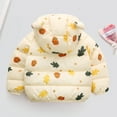 thumbnail image 2 of Happy Cherry Baby Toddler Boy Girl Winter Jacket Printed Down Puffer Coat Windproof Outwear with Ear Hood, 2 of 6