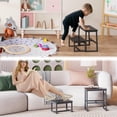 thumbnail image 5 of Step Stool for Adults,Holds up to 500Lb,3 in1 Heavy Duty Sturdy Two Step Stool for Kichen/Bathroom/High beds, Wooden&Metal Frame, Non-Slip Pads, 5 of 18
