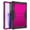 Black/Pink, variant on For Samsung Galaxy Tab S8 Plus SM-X800 / Galaxy Tab S7 FE SM-T730 / Galaxy Tab S7 Plus SM-T970 Dual Layer Protective Shockproof Kickstand With Stylus Pen Slot Heavy Duty Case Cover Rose Gold