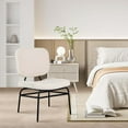 thumbnail image 4 of Costway 1 PCS Upholstered Accent Chair with Sponge Padding Adjustable Foot Pads & Metal Frame, 4 of 10