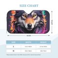 thumbnail image 3 of Bingfone Colorful Wolf Head A Car Windshield Sunshade,Sun Foldable Sun Shield Sun Visor for Car - Medium, 3 of 8