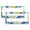 Pattern-62, variant on 2 PCS Vintage Starfish Navy Blue Fish License Plate Frame Ocean Starfish Car Accessories Quality Aluminum Metal 2 Round Holes for Women Men Auto Decoration Hardware