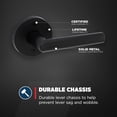 thumbnail image 3 of Matte Front Door Handle with Lock Reversible Square Exterior/Interior Door Handles with Lock Keyed Entry Door Lever for Front Door Bedroom Bathroom & Office Modern Home Decor, 3 of 8