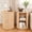 Oak-set of 2, variant on Round Fluted End Table Set of 2, NEORIVER Tall Side Table with Sliding Tambour Door and Adjustable Storage Shelf, Modern Bedside Table, Nightstand for Living Room, Bedroom