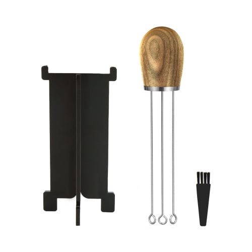 Zhaomeidaxi Hand Mixer Electric, Coffee Stirrer holder Stainless Steel Whisk Mixer with Brush