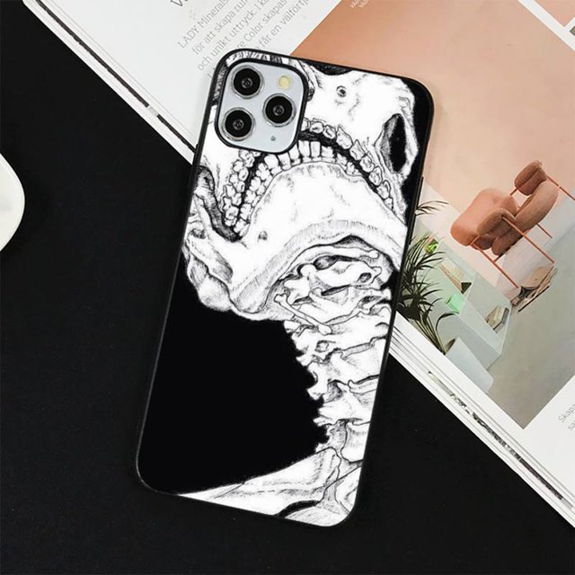 YNDFCNB-funda gótica con calavera para iphone, carcasa a la moda para iphone 13, 11, 12 pro, XS MAX, 8, 7, 6, 6S Plus, X, 5S, SE, 2020, XR