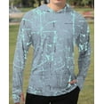 thumbnail image 7 of Men's UPF 50+ Fishing Shirts for Men Long Sleeve UV Sun Protection Tee Tops Light Grey 3X-Large, 7 of 7