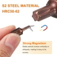 thumbnail image 4 of Uxcell 2pcs T35 Torx Screwdriver Bit 10mm Hex Shank 30mm Length Security Tamper Proof 6 Point Head Hex Bits S2 Steel Screw Driver Bit, 4 of 6