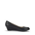 thumbnail image 3 of BURUDANI Women's Mid Wedge Heel Wide Pump Shoes Wide Available, 3 of 7