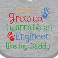thumbnail image 4 of Inktastic Engineer Like Daddy Boys or Girls Baby Bib, 4 of 4