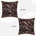 thumbnail image 3 of Kll Coffee Bean Decorative Throw Pillow Covers Velvet Soft For Couch Sofa Bedroom Living Room Outdoor -18"X18", 3 of 8