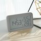 thumbnail image 1 of Reloj despertador digital con pantalla LCD, termómetro, higrómetro, monitor digital de temperatura y humedad, alarma con función de repetición y reloj inteligente, calendario y reloj electrónico., 1 of 6