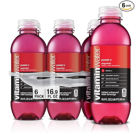 vitaminwater Power-C, 16.9 fl oz, 6 Pack