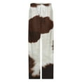 thumbnail image 4 of Cow Print Pajamas For Women Loose Retro Night Pajama Pants Comfortable Sleepwear Bottoms Homewear, 4 of 6