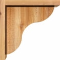 thumbnail image 3 of 6"W x 12"D x 12"H Carmel Rough Sawn Corbel w/Backplate, Western Red Cedar, 3 of 9