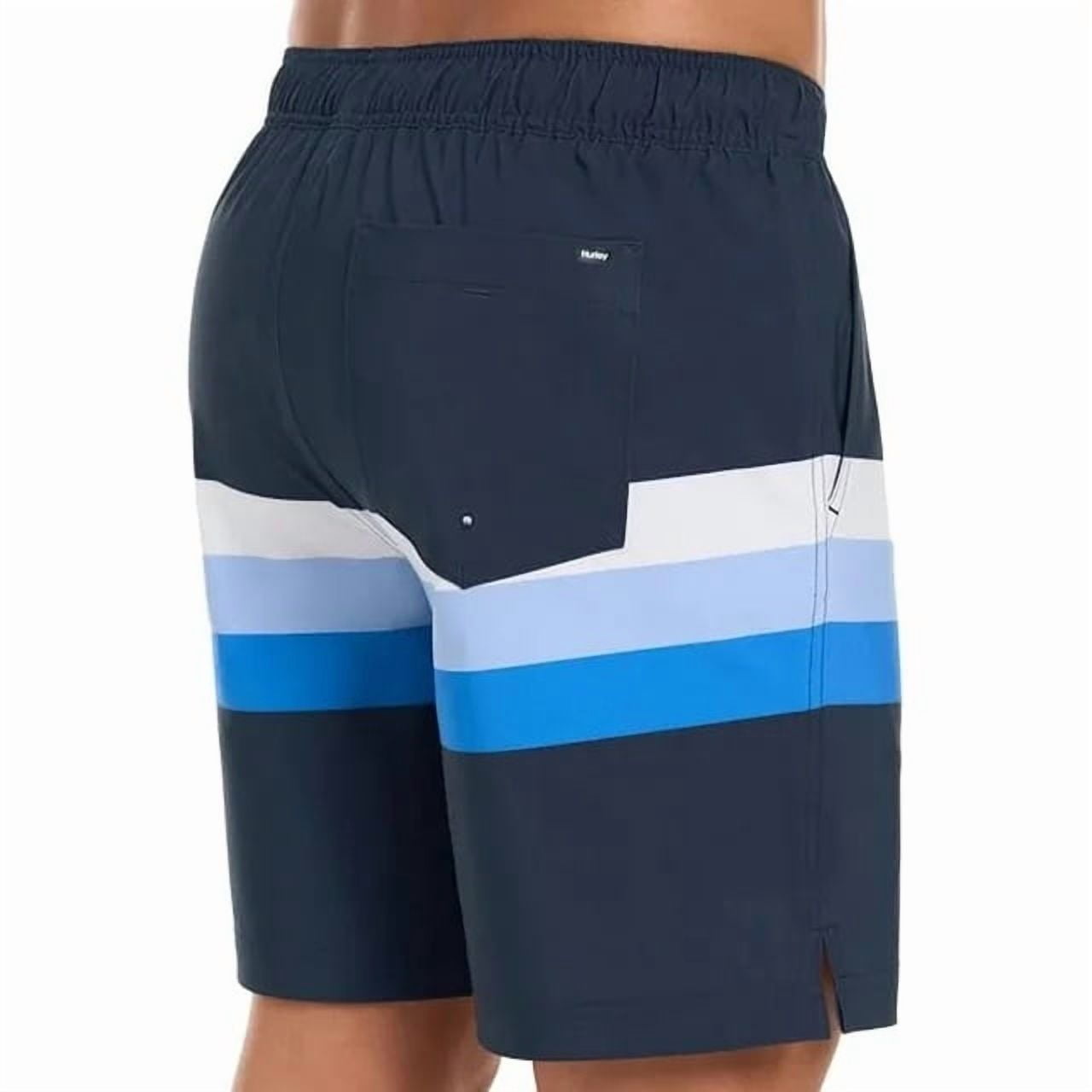 Hurley Men's Swim Shorts Blue Stripes