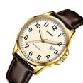 thumbnail image 7 of Watch for Men Minimalist Ultra Thin Wrist Watch Waterproof Quartz Analog Watch with Leather Strap -Gift for Men, 7 of 7