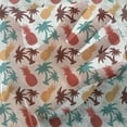 thumbnail image 3 of Pineapple Tulle Curtains with Rod Pocket, Lively Multi-Colored Tropical Pineapple Palm Trees Island Themed Silhouettes, Sheer Drape for Wedding Party 2 Panels, 7 Sizes, Multicolor, by Ambesonne, 3 of 3