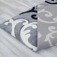 thumbnail image 7 of Grey Allstar with White and Black Floral Design Modern Geometric Area Rug (5' 2" x 7' 2"), 7 of 7