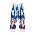 thumbnail image 4 of Balery Men'S Cute Gnomes In Usa Pants,Sleepwear Pants,Pajama Pants,Pj Bottoms Drawstring And Pockets-Xx-Large, 4 of 9