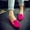 #242-Hot Pink, variant on Yusimy Women's Fashionable Casual Retro Round Toe Lace-Up Platform Shoes - Chunky Heel Thick Sole Low-Cut British-Inspired Leather Shoes with Wide Sizes Available