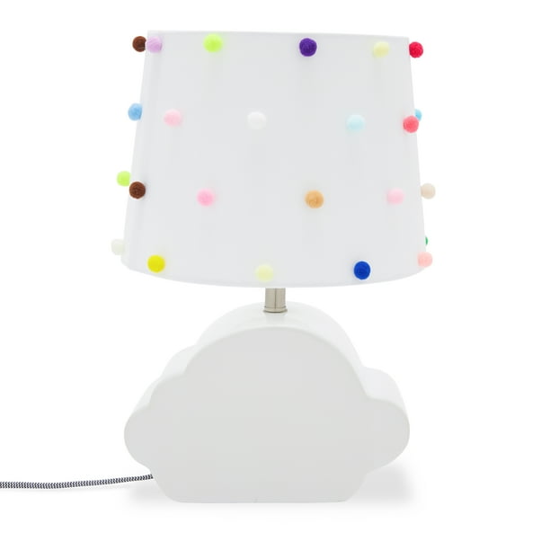 Rainbow Dots Shade With Ceramic Cloud Shaped Base By Drew Barrymore Flower Kids Walmart Com Walmart Com