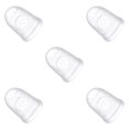 thumbnail image 2 of Tholdsy Protectores de silicona para dedos de guitarra, ukelele antideslizante, Fingerstall, instrumentos musicales transparentes ahuecados, L L transparente 5piezas, 2 of 6