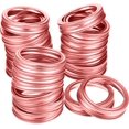 thumbnail image 1 of 24 Pieces Regular Mouth Canning Jar Replacement Metal Rings Practical Screw Jar Bands Leak Proof Tinplate Metal Bands Rings, Compatible with Mason Jar (70 mm, Rose Gold, Bands), 1 of 6