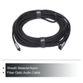 thumbnail image 3 of Cables Audio Óptico Digital Giratorio 360 Grados Cable Nylon con Carcasa Metal 32.8 Ft Tos, Cable Macho a Macho para Tv Amplificador Potencia Estéreo, Negro, 3 of 7