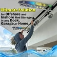 thumbnail image 5 of Rush Creek Creations Reel Salty Fishing Rod Wall Storage 11 Rod Capacity - Reel Salty Marine Grade, 5 of 8