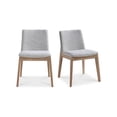 thumbnail image 2 of Moe's Home Collection Deco 18" Fabric Dining Chairs in Light Gray (Set of 2), 2 of 12