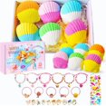 thumbnail image 1 of Bombas de baño Foxandern Kids Mermaid, 180 ml, con joyas sorpresa, 1 of 9