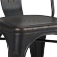 thumbnail image 4 of Pemberly Row Chaise de Salle à Manger Moderne en Métal Noir (Ensemble de 2), 4 of 6