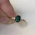 thumbnail image 2 of 2.50Ct Emerald Cut Lab-Created Green Emerald Engagement Ring 14K Yellow Gold Plated, 2 of 4