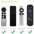 thumbnail image 2 of CaseBot Apple TV Remote Holder for Apple TV 4K 2021/4th/3rd/2nd Gen, Roku Remote, Samsung Smart Hub 4K TV Remote, Mounting System Bracket Shelf, 2 of 7