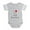 Heather Gray, variant on CafePress - Lovemybigbrothers - Cute Infant Baby Football Bodysuit