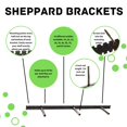 thumbnail image 2 of Supports d'Étagère Flottants - Sheppard Brackets - Installation Facile - Usage Intensif (16 Pouces), 2 of 4