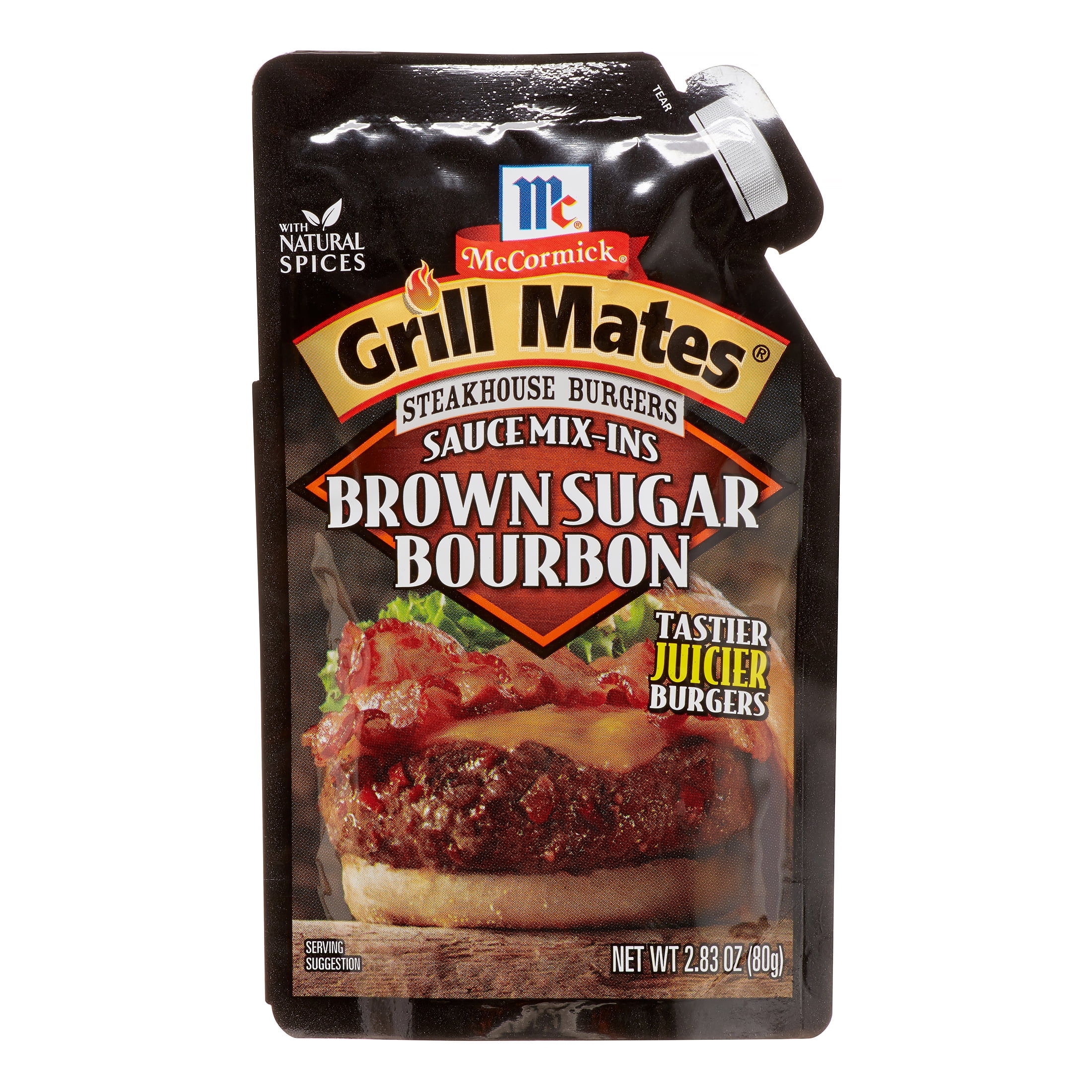 McCormick Grill Mates Steakhouse Burgers Sauce Mix-Ins Brown Sugar Bourbon Seasoning, 2.83... by Mccormick