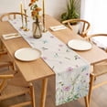 thumbnail image 3 of Spring Wildflowers Table Runner - 108 Inch Long, Kitchen Dining Table Runner Dresser Scarves, Watercolor Country Floral on Linen Farmhouse Decor for Coffee Tables Wedding Party Banquet, 3 of 8