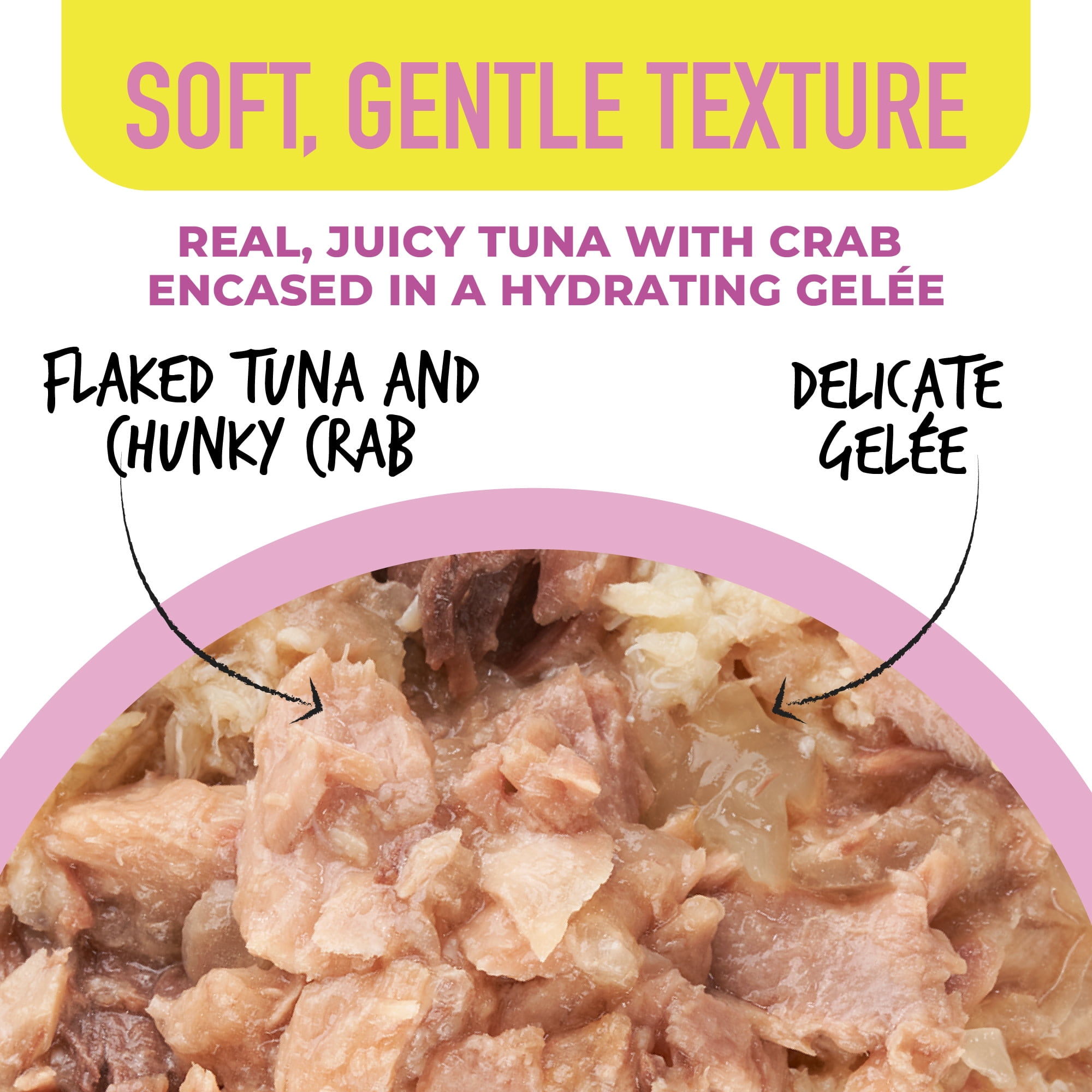 Tiki Cat Gelee Wet Cat Food, Tuna & Crab, 2.8 oz. Pouch