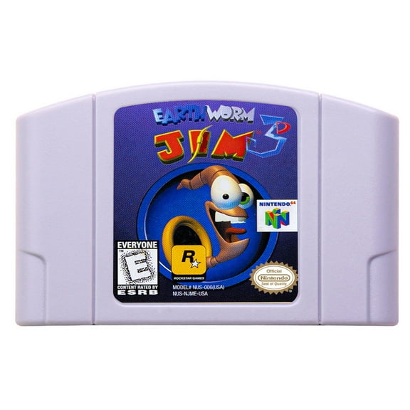 Video Games Compatible for the n64 console, replacement cartridge for Earthworm Jim 3D NTSC