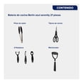 thumbnail image 3 of Batería de Cocina Antiadherente Cinsa Aluminio Berlín 21 Piezas Azul con Revestimiento Duradero, 3 of 7