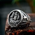 thumbnail image 2 of K-KED Vintage Cross Sailing Boat Ring Stainless Steel Big Octopus Sailboat Retro Ring-9, 2 of 6