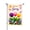 Color 4, variant on Amhnf Hello Spring Floral Garden Flag With Colorful Tulips Butterflies And Daisies For Home Outdoor Garden Yard Decor 12x18 inch