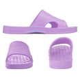 thumbnail image 2 of Comwarm Shower Shoes for Women Men, Quick Drying Lightweight Non Slip Pool Slides Slippers with Drain Holes, Purple, 2 of 6