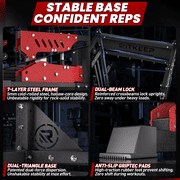 RitKeep PMAX 5600 Pro Home Gym Smith Machine, 6-in-1 Squat Rack Dual Cable Crossover