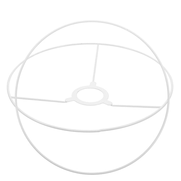 HOMEMAXS 2pcs Lampshade Ring Lampshade Construction Ring Floor Lamp Wire Frame Table Lamp Wire Frame Drum Ring Supports for Lampshade DIY Projects 25cm