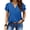 Blue, variant on UVN Blouses for Women Long Sleeve Shirts Casual Dressy Pleated Tunic Tops